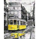 Malowanie po numerach Brushme "Żółty tramwaj" 40x50 cm