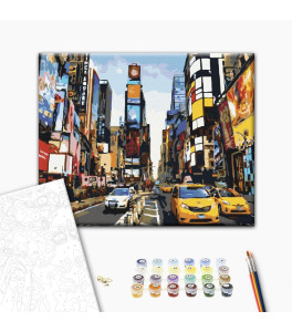 Painting by numbers Brushme  "Life Times Square" 40x50 cm