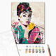 Malowanie po numerach Brushme "Audrey Hepburn" 40x50 cm