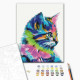 Malowanie po numerach Brushme "Kot w farbie" 40x50 cm