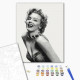 Malowanie po numerach Brushme "Niezapomniana Monroe" 40x50 cm