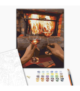 Malowanie po numerach Brushme "Wieczór dla dwojga" 40x50 cm