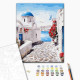 Malowanie po numerach Brushme "Ulica Santorini" 40x50 cm