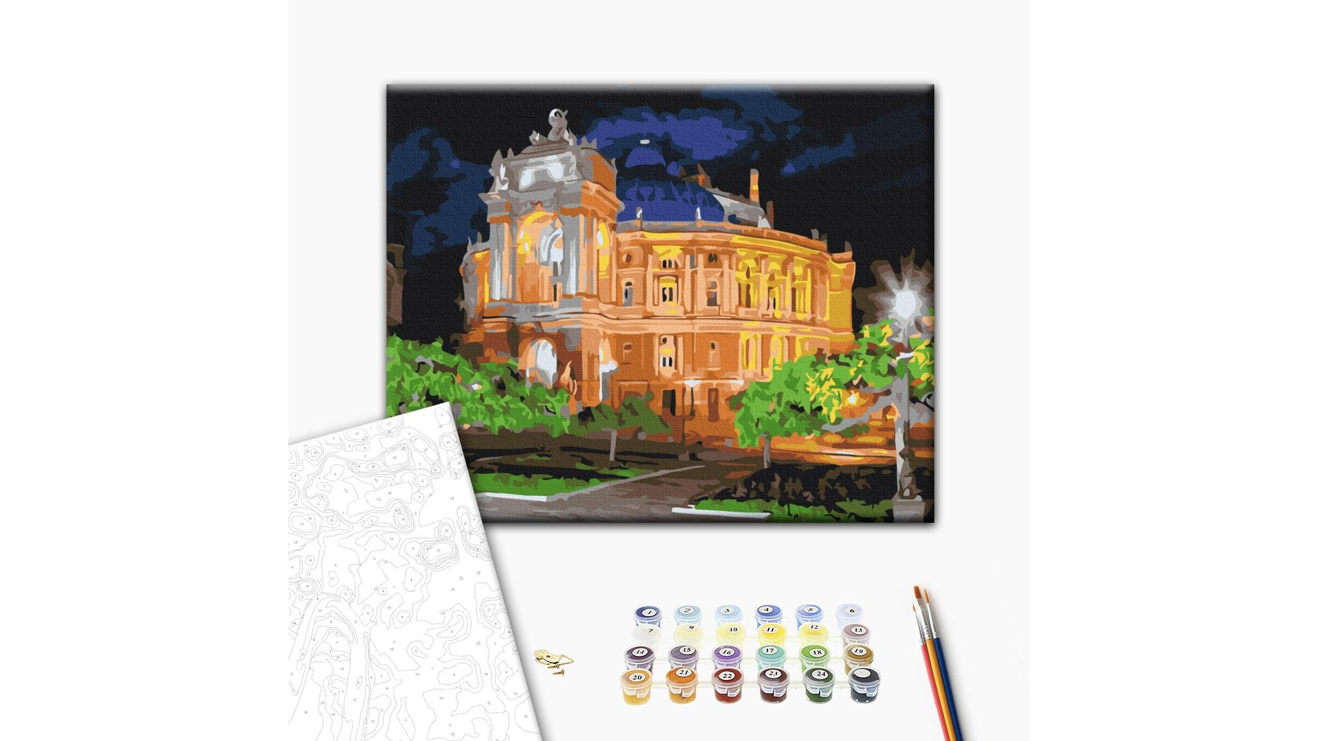 Malowanie po numerach Brushme "Teatr nocny" 40x50 cm