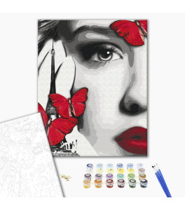 Malowanie po numerach Brushme "Głębokie spojrzenie" 40x50 cm