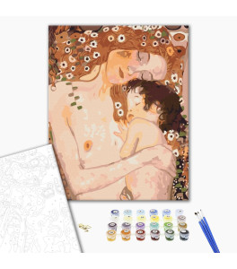 Malowanie po numerach Brushme "Mama i dziecko. Gustav Klimt" 40x50 cm