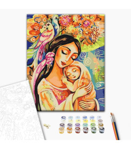 Malowanie po numerach Brushme "Miłość matczyńska" 40x50 cm