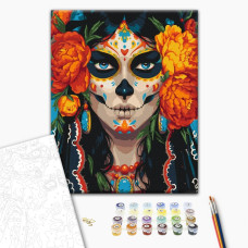 Malowanie po numerach Brushme Meksyk w jej oczach 40x50 cm