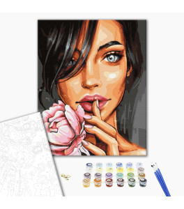 Malowanie po numerach Brushme "Portret Rosie" 40x50 cm