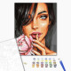 Malowanie po numerach Brushme "Portret Rosie" 40x50 cm