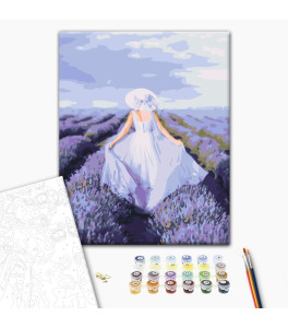 Painting by numbers Brushme "Lavender lightness" 40x50 cm