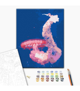 Malowanie po numerach Brushme "Meduza w locie" 40x50 cm