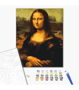 Malowanie po numerach Brushme "Mona Lisa" 40x50 cm