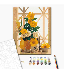 Painting by numbers Brushme "Yellow still life" 40x50 cm