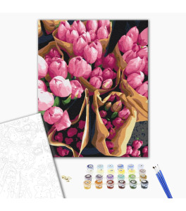 Painting by numbers Brushme "Dutch tulips" 40x50 cm