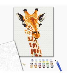 Malowanie po numerach Brushme "Żyrafa" 40x50 cm