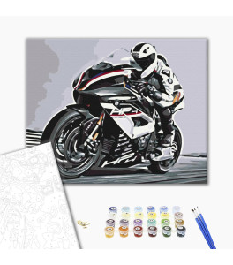 Malowanie po numerach Brushme "Racer" 40x50 cm