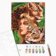 Malowanie po numerach Brushme "Leopardy mięsożerne" 40x50 cm