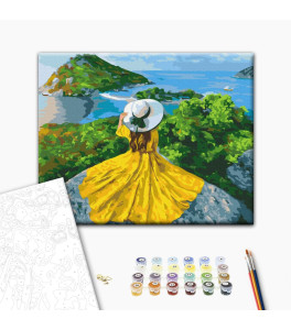 Painting by numbers Brushme "The girl–sun" 40x50 cm