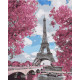 Malowanie po numerach Brushme "Magnolie w Paryżu" 40x50 cm