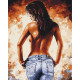 Malowanie po numerach Brushme "Trend dżinsowy' 40x50 cm