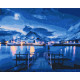 Malowanie po numerach Brushme "Odbicia zorzy polarnej" 40x50 cm