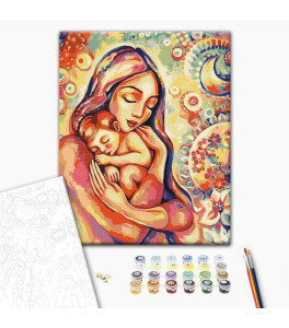 Painting by numbers Brushme "Embraced by patterns" 40x50 cm