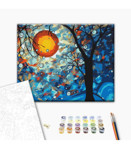 Malowanie po numerach Brushme "Kosmos artysty" 40x50 cm Malowanie po numerach Brushme "Kosmos artysty" 40x50 cm
