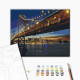 Malowanie po numerach Brushme "San Francisco w nocy" 40x50 cm