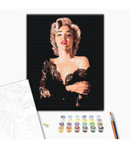 Painting by numbers Brushme "Sensitive Marilyn" 40x50 cm
