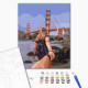 Malowanie po numerach Brushme "Podążaj za mną San Francisco" 40x50 cm