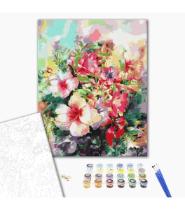 Painting by numbers Brushme "Fantasy flowers" 40x50 cm