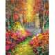 Malowanie po numerach Brushme "Ogród jesienią" 40x50 cm