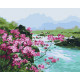 Malowanie po numerach Brushme "Kwiaty górskie" 40x50 cm