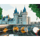 Malowanie po numerach Brushme "Zamek Sully–sur–Loire" 40x50 cm