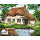 Malowanie po numerach Brushme "Domek wiejski" 40x50 cm