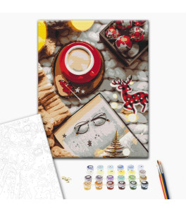 Malowanie po numerach Brushme "Kawa na wakacjach" 40x50 cm