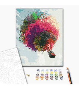  Painting by numbers Brushme "Hot air balloon" 40x50 cm