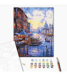 Malowanie po numerach Brushme "Piękna Wenecja" 40x50 cm