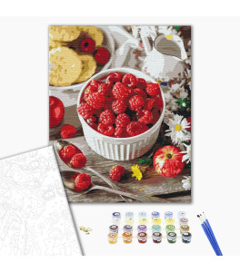 Painting by numbers Brushme "Raspberry snack" 40x50 cm