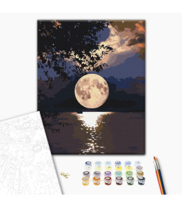 Malowanie po numerach Brushme "Zachód słońca" 40x50 cm