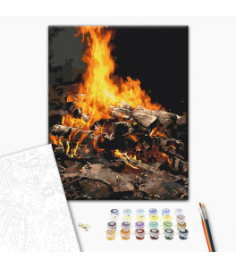 Painting by numbers Brushme "Bonfire" 40x50 cm