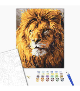 Malowanie po numerach Brushme "Spojrzenie na dumę" 40x50 cm