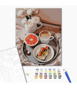 Painting by numbers Brushme "Citrus breakfast" 40x50 cm