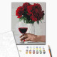 Malowanie po numerach Brushme "Wino piwoniowe" 40x50 cm