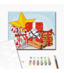 Painting by numbers Brushme "Festive set" 40x50 cm