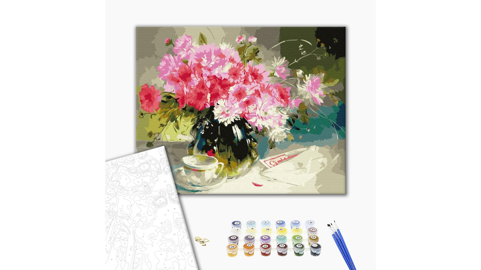 Malowanie po numerach Brushme "Dzień dobry" 40x50 cm