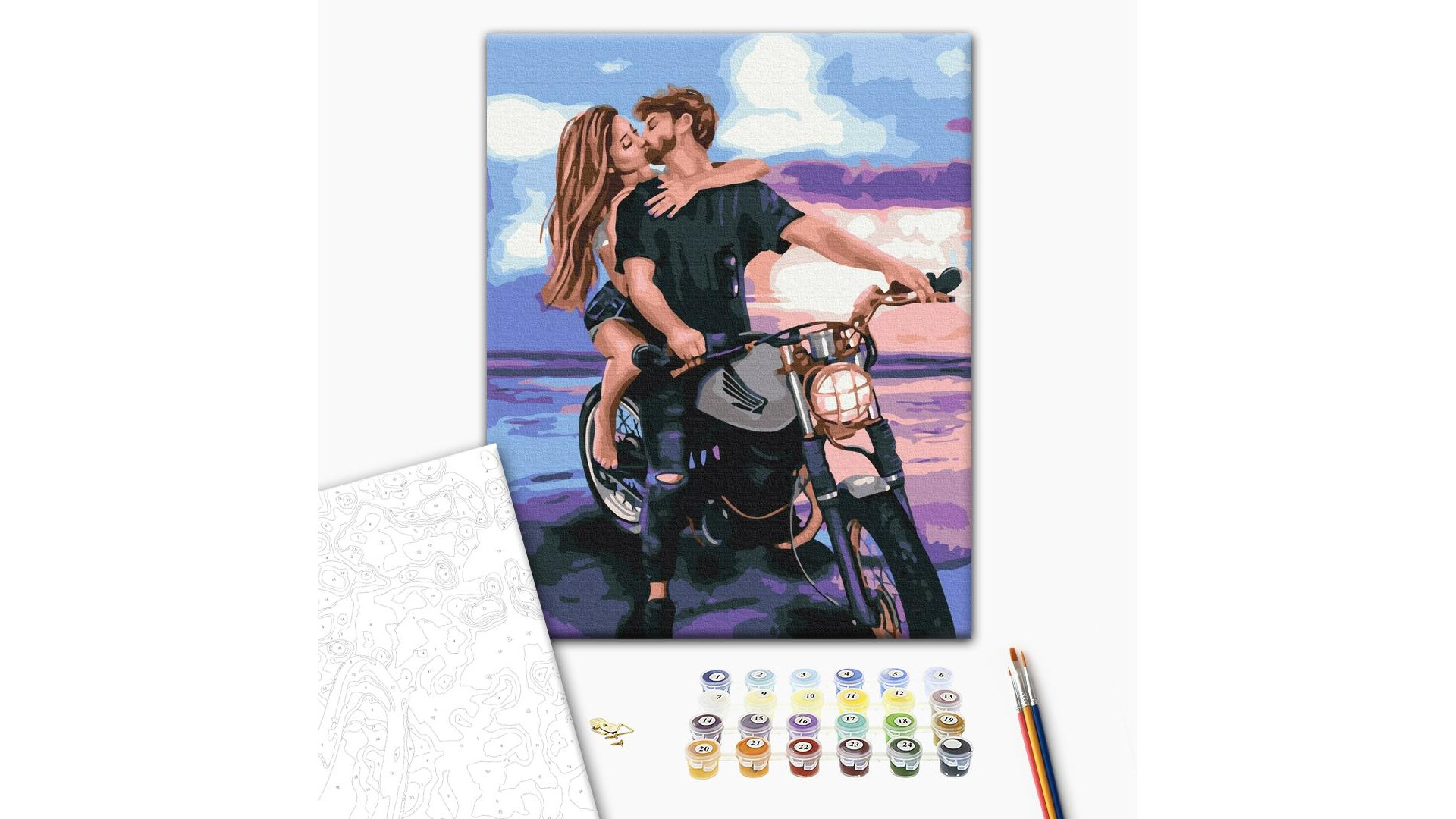 Malowanie po numerach Brushme "Adrenalina miłości" 40x50 cm