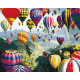 Malowanie po numerach Brushme "Kolorowe balony" 40x50 cm