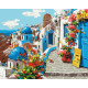 Malowanie po numerach Brushme "Letni Santorini" 40x50 cm